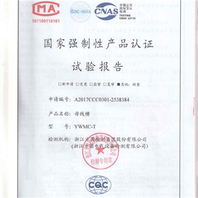 國家強制性產品認證試驗報告2